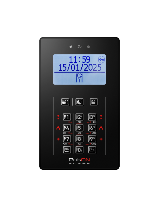 PULSON LCD/T BL - Manipulator LCD, klawiatura dotykowa, kolor czarny