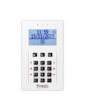PULSON LCD/C WH - Manipulator LCD, gumowe przyciski, kolor biały