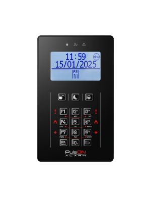 PULSON LCD/C BL - Manipulator LCD, gumowe przyciski, kolor czarny