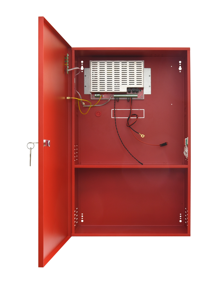 PULSAR EN54C-5A65 - Zasilacz do systemów przeciwpożarowych, EN54C 27.6V/5A/2x65Ah