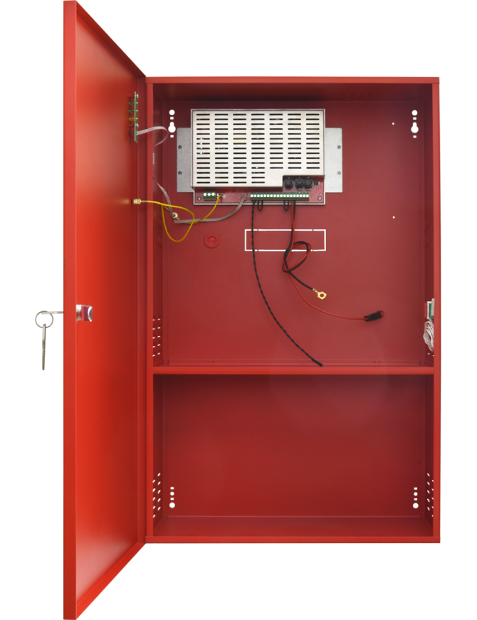 PULSAR EN54C-5A65 - Zasilacz do systemów przeciwpożarowych, EN54C 27.6V/5A/2x65Ah