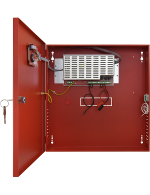 PULSAR EN54C-3A17LCD - Zasilacz do systemów przeciwpożarowych z wyświetlaczem LCD, EN54C 27.6V/3A/2x17Ah