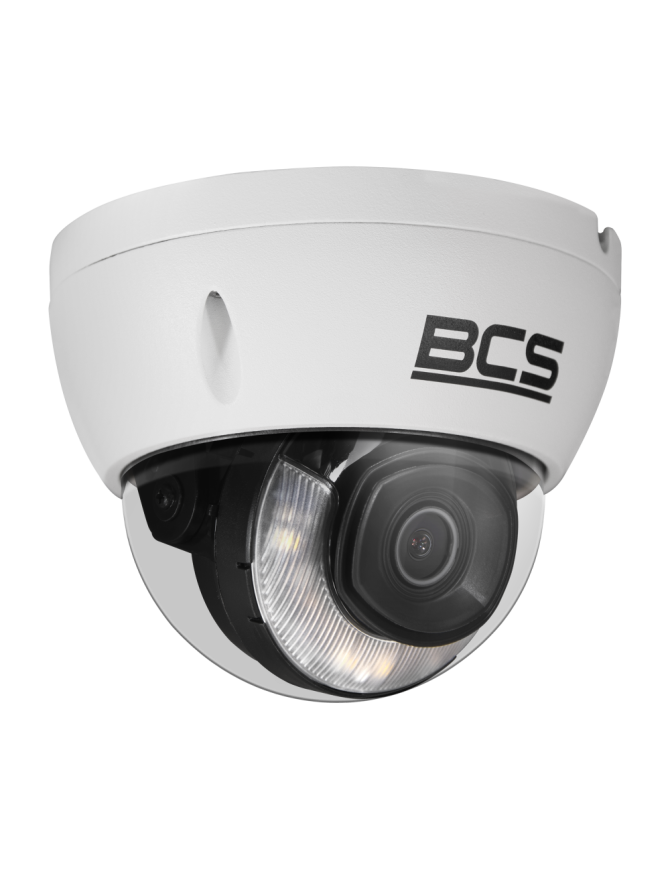 BCS-L-DIP16FCR3L3-Ai1 - Kamera IP kopułowa, 6MP, 2.8mm, IR, białe światło, zew. IP67