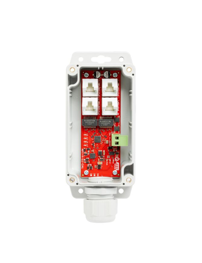 ATTE APT-4-11-CA1 - Switch 4-portowy PoE, 10/100Mbps, extender w obudowie zewnętrznej IP68