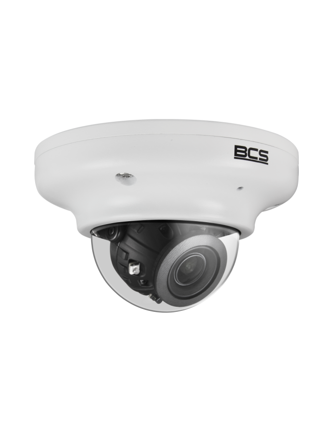 BCS-F-DIP15FSR2 - Kamera IP kopułowa, 5MP, 2.8mm, IR, zew. IP67, IK10