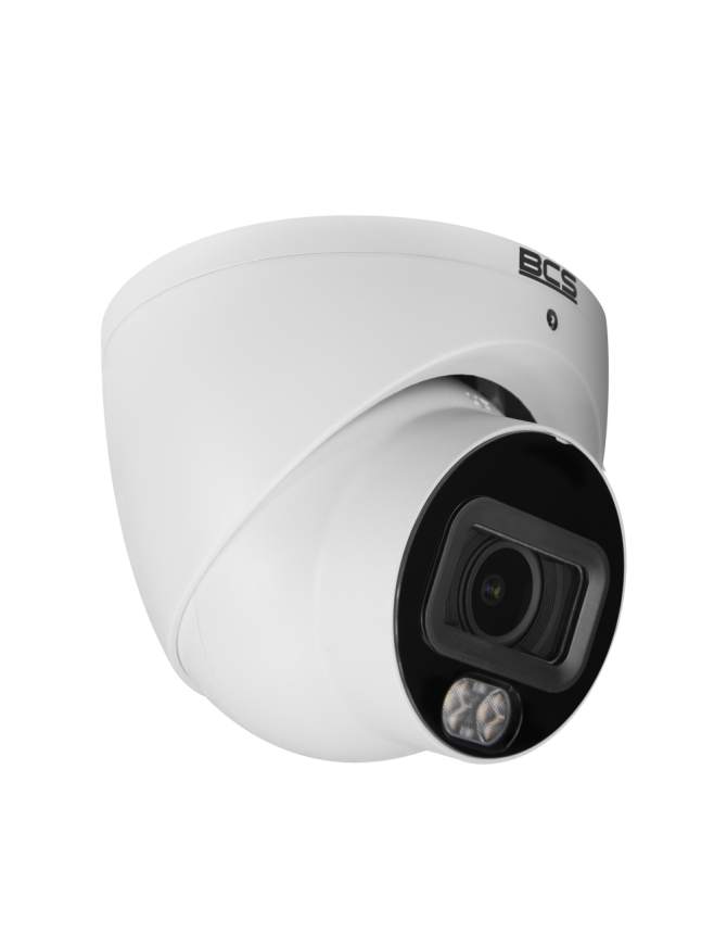BCS-L-EIP14FCL3-Ai1 - Kamera IP kopułowa, 4MP, 2.8mm, IR, białe światło, zew. IP67