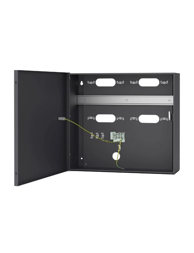 ROGER ME-40 - Obudowa metalowa z jedną szyną DIN, przestrzeń na akumulator 17 Ah