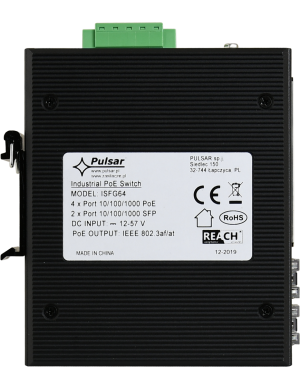 PULSAR ISFG64 - Switch przemysłowy ISFG64 (4xPoE, 2xSFP)