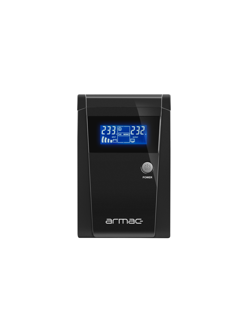 ARMAC O/1000E/LCD - Zasilacz awaryjny 1000 VA, 3x 230V, LCD, tower