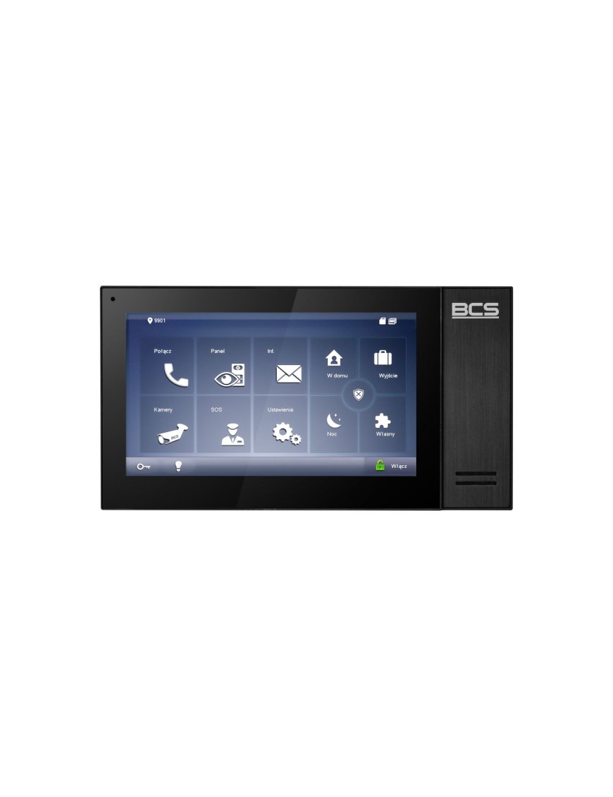 BCS-MON7400B-S - Monitor wideodomofonowy IP, 7", kolor czarny