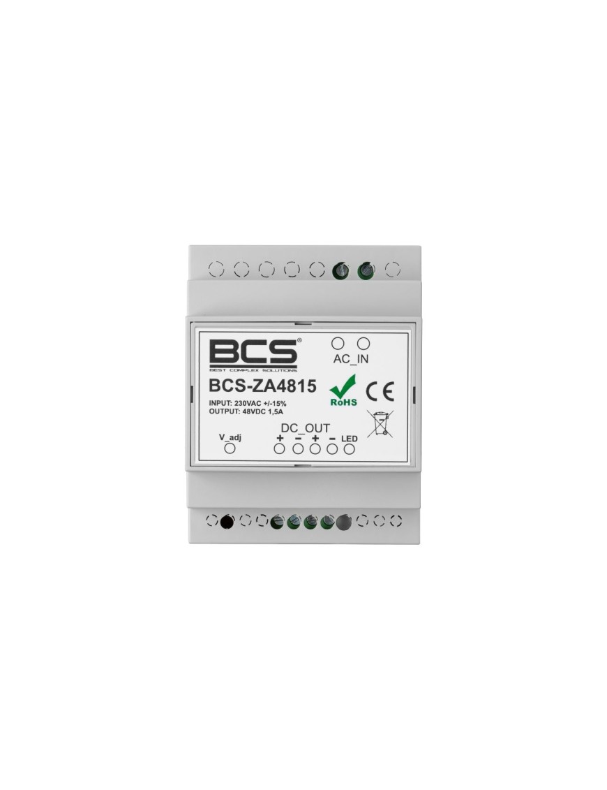 BCS-ZA4815 - Zasilacz 48 VDC DIN