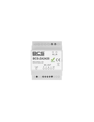 BCS-ZA2425 - Zasilacz do systemu wideodomofonowego IP BCS