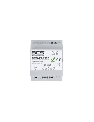 BCS-ZA1220 - Zasilacz do systemu wideodomofonowego IP BCS