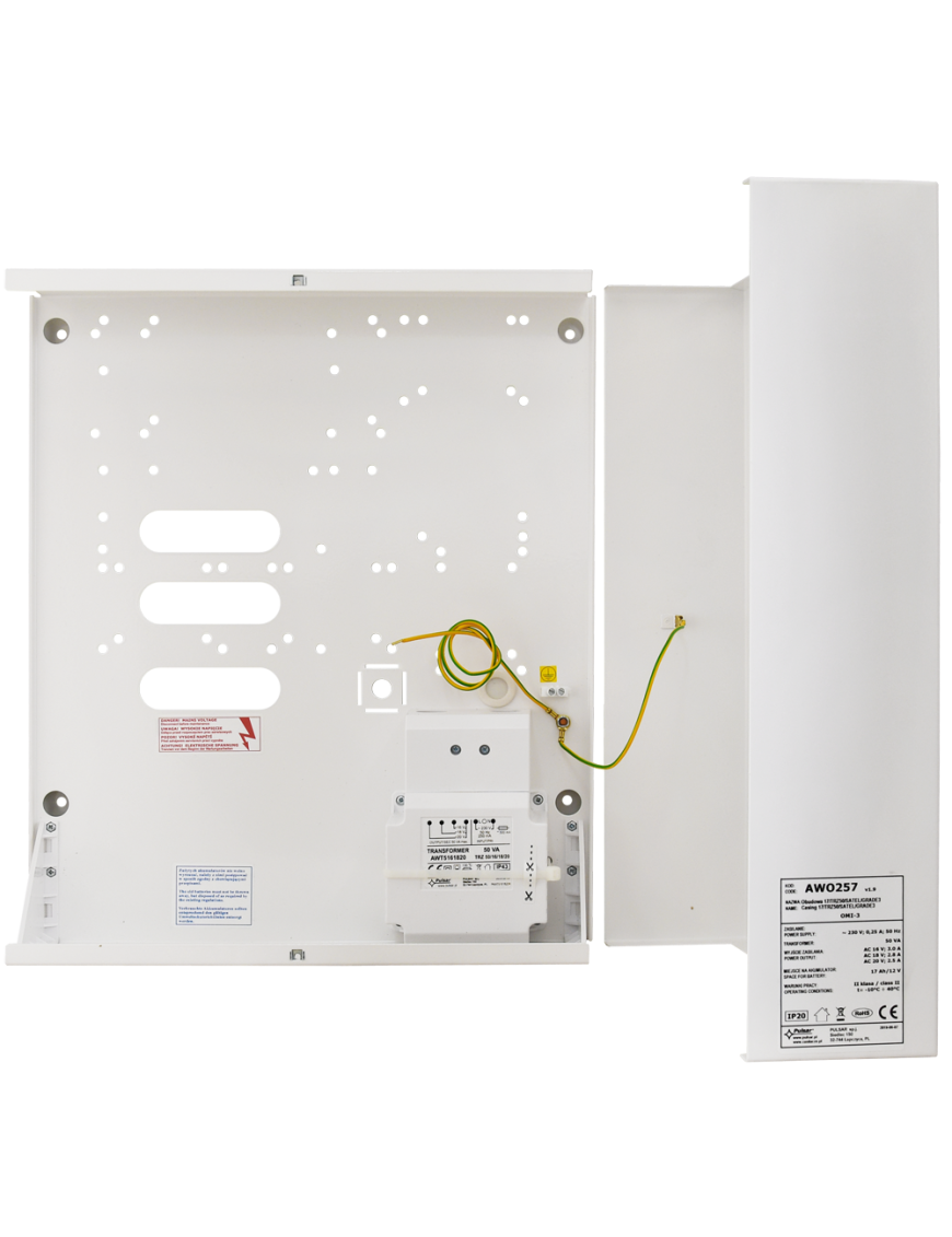 PULSAR AWO257 - Obudowa natynkowa centrali Satel GRADE 3, TRZ 50VA/16V/18V/20V, IP20