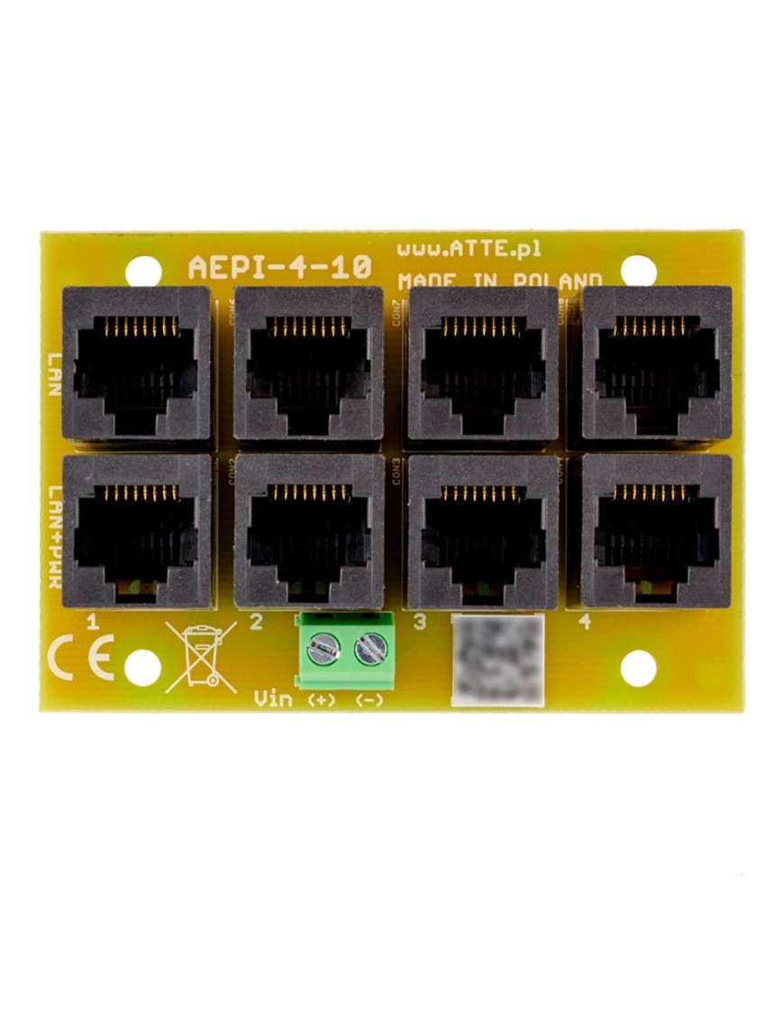 ATTE AEPI-4-10-OF - Adapter PoE PASSIVE 4 kanałowy 10/100