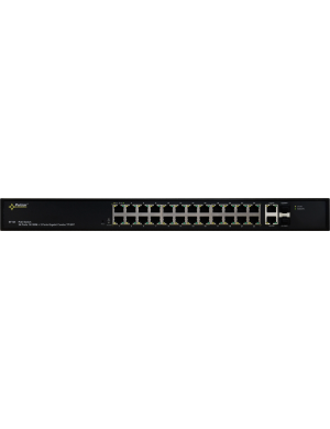 PULSAR SF124 - Switch PoE 24-portowy do 24 kamer IP, 24xPoE + 2xUPLINK, zasilacz 52VDC / 30W/port