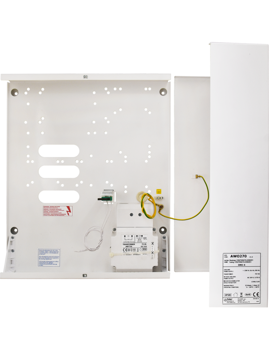 PULSAR AWO270 - Obudowa natynkowa centrali Satel GRADE 3, EIZ 75VA/20V, IP20