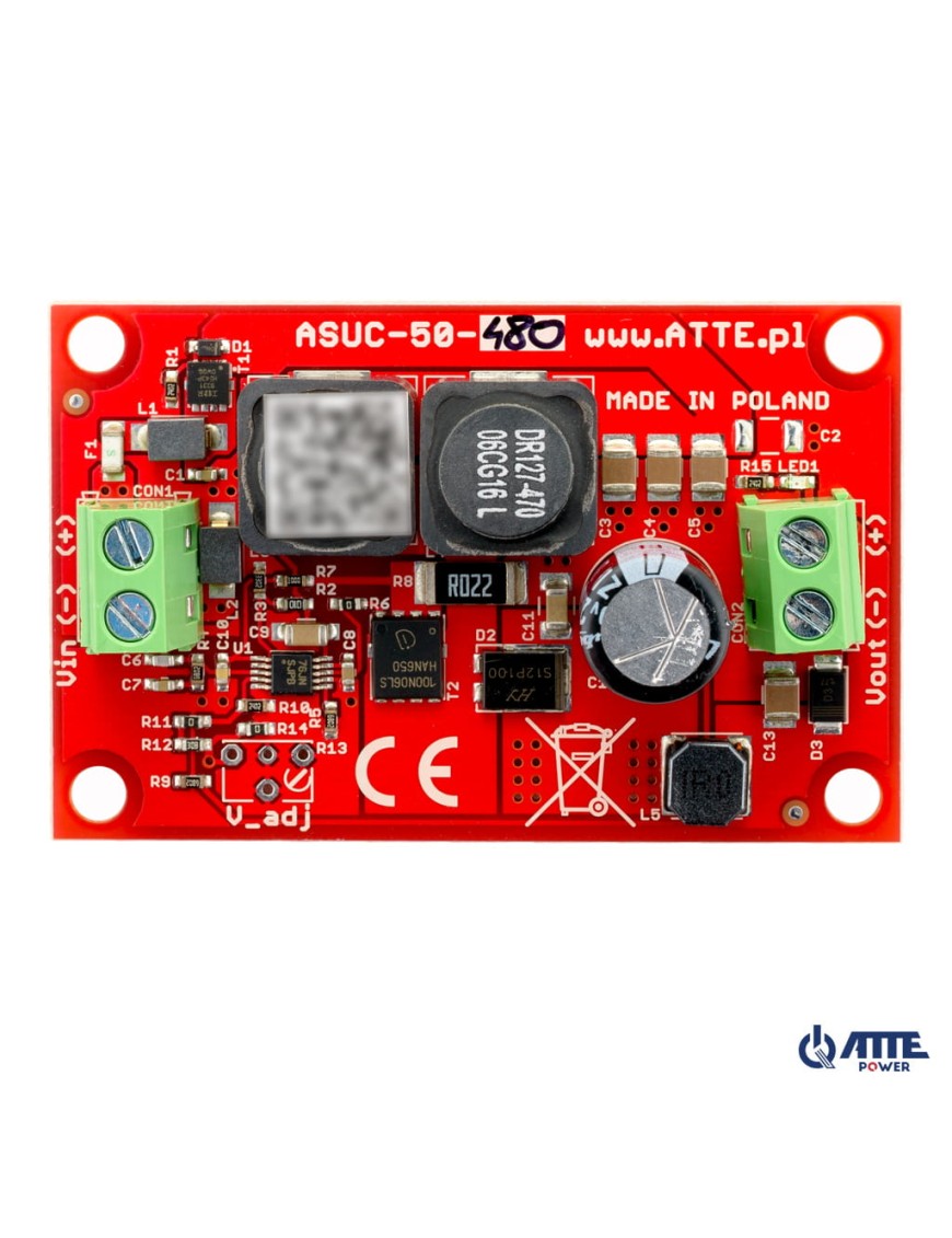 ATTE ASUC-50-480-OF - Przetwornica DC/DC podnosząca napięcie do 48V