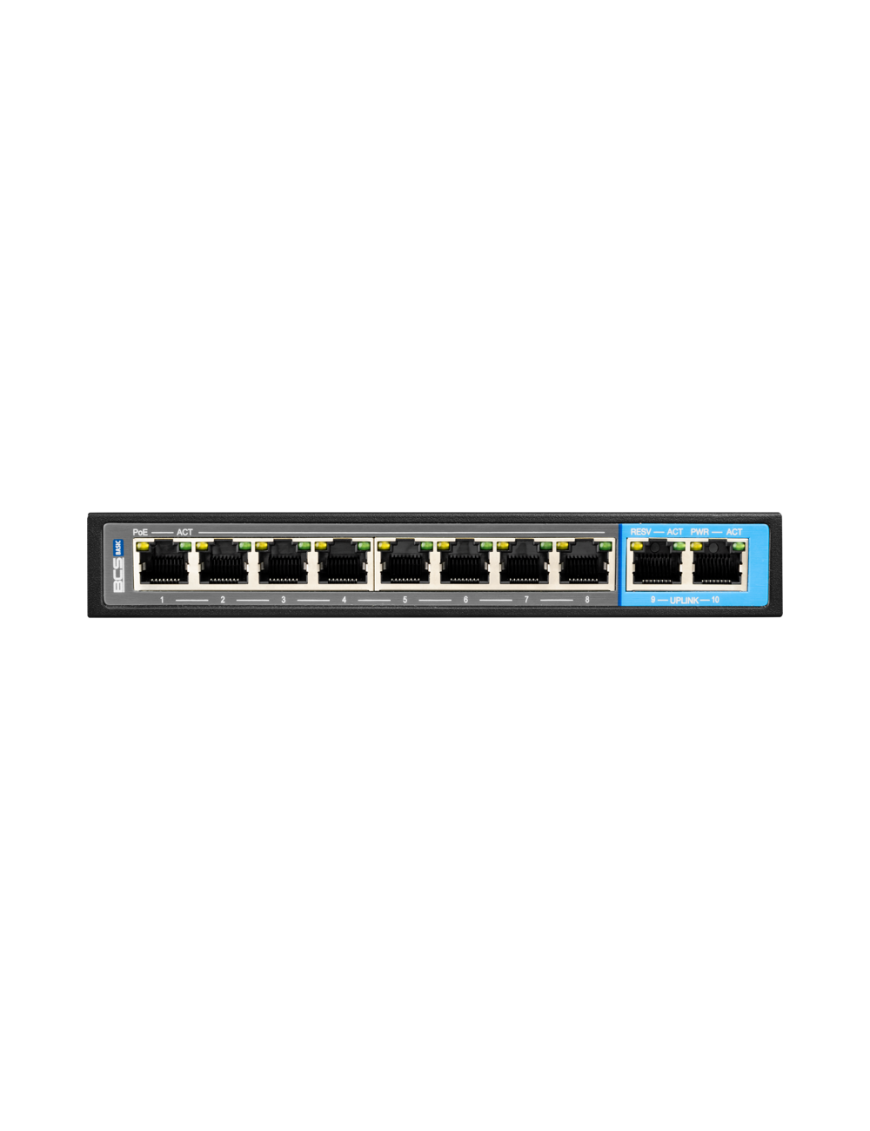 BCS-B-SP08G02G - Switch 10 portowy Gigabit (PoE)