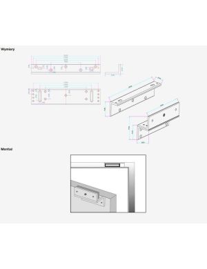 UCHWYT MONTAŻOWY SCOT BK-350ZL2 (DO ZWORY EL-350-2)