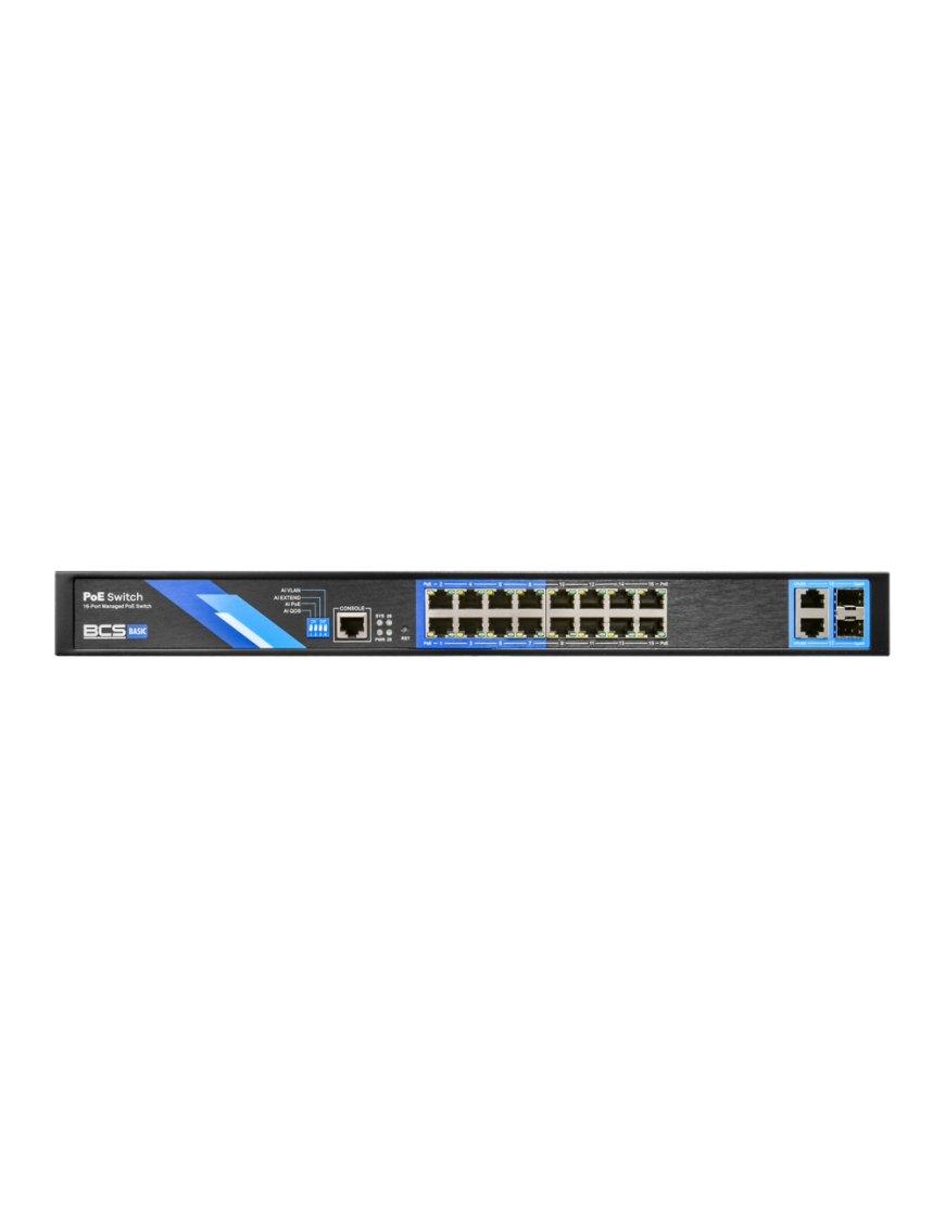 BCS-B-SP1602G-2SFP-M - Switch 18 portowy (PoE)