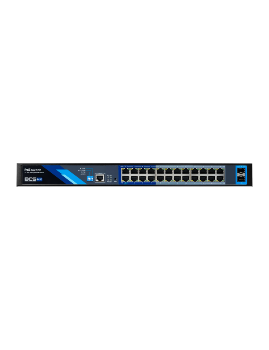 BCS-B-SP24G-2SFP-M - Switch 24 portowy (PoE)