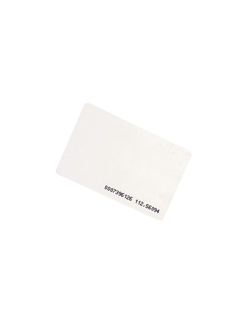 SCOT EMC-02 - Karta RFID 125kHz 0,8mm z numerem (8H10D+W24A), biała, laminowana