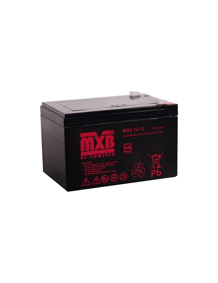 MERAWEX MXV 12-12 - Akumulator 12V/12Ah, certyfikat VdS