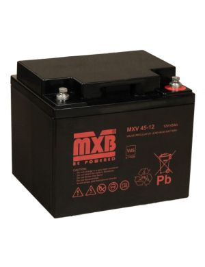 MERAWEX MXV 45-12 - Akumulator 12V/45Ah, certyfikat VdS