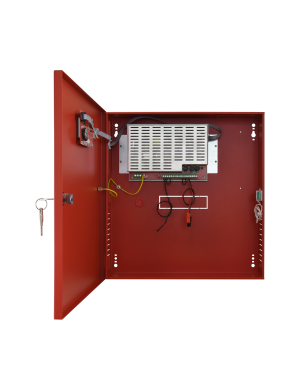 PULSAR EN54C-5A17LCD - Zasilac do systemów przeciwpożarowych z wyświetlaczem LCD, EN54C 27.6V/5A/2x17Ah