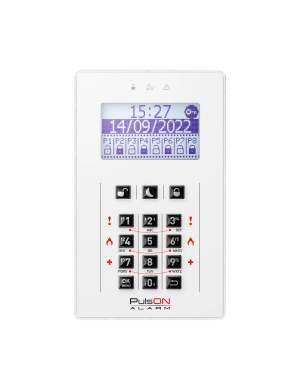PULSON LCD/C WH - Manipulator LCD, gumowe przyciski, kolor biały