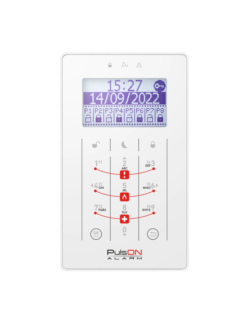PULSON LCD/T WH - Manipulator LCD, klawiatura dotykowa, kolor biały