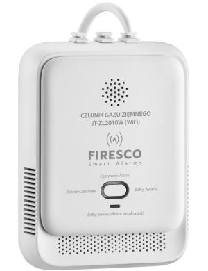 Czujnik gazu ziemnego Firesco JT-ZL2010W z WiFi alikacja Tuya