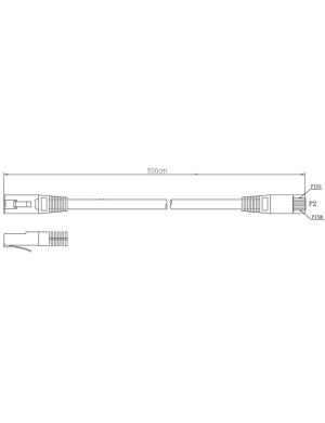 PATCHCORD KAT6 FTP 5M SZARY 