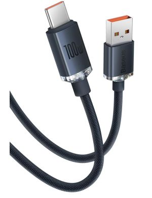 KABEL USB-A - USB-C Baseus Crystal CAJY000401 120cm 100W 6A QC 3.0 W OPLOCIE PREMIUM