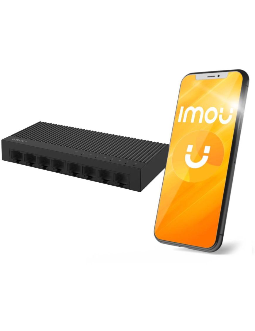 Switch Imou 8-portowy SF108C plastikowa obudowa 100Mbps