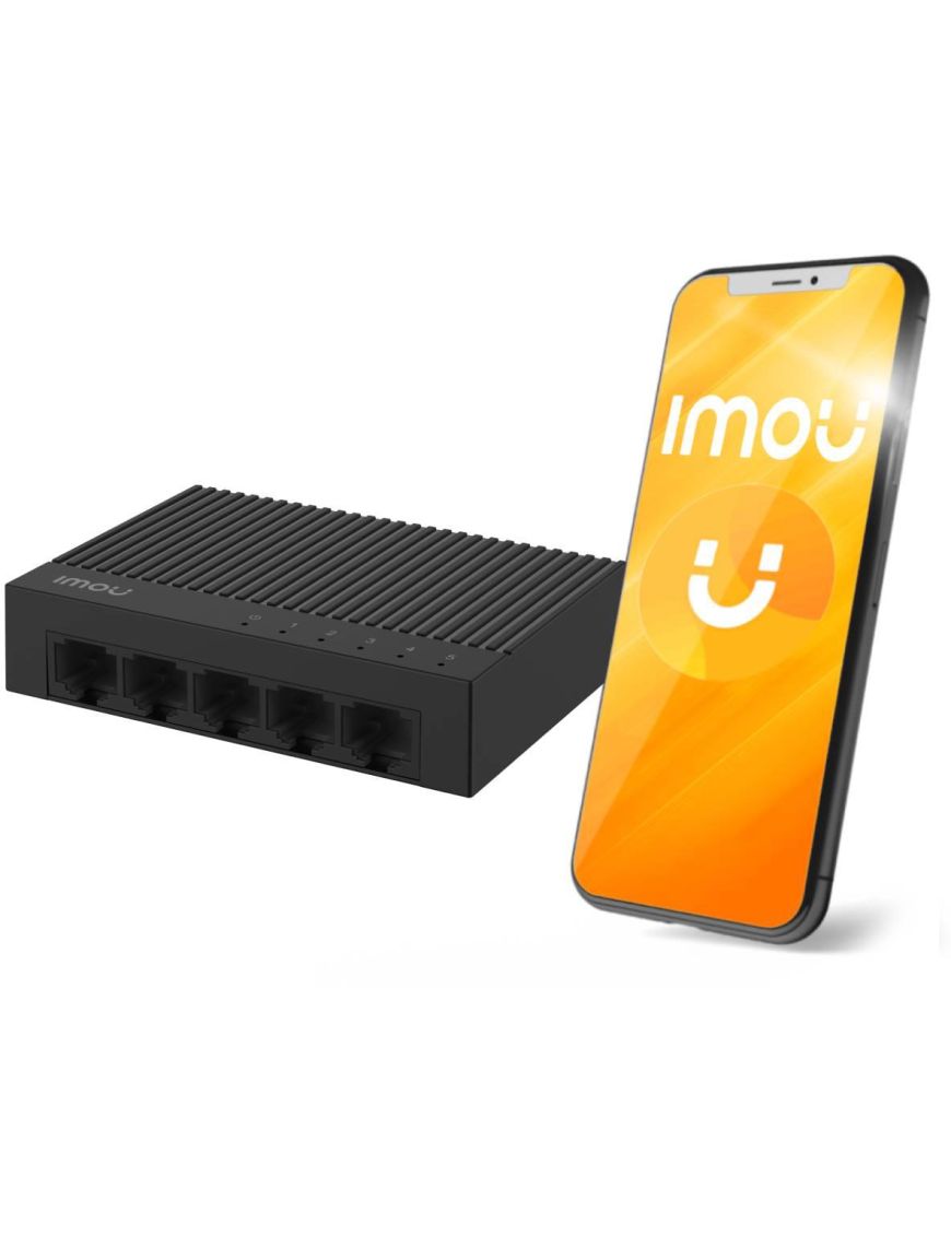 Switch Imou 5-portowy SF105C plastikowa obudowa 100Mbps