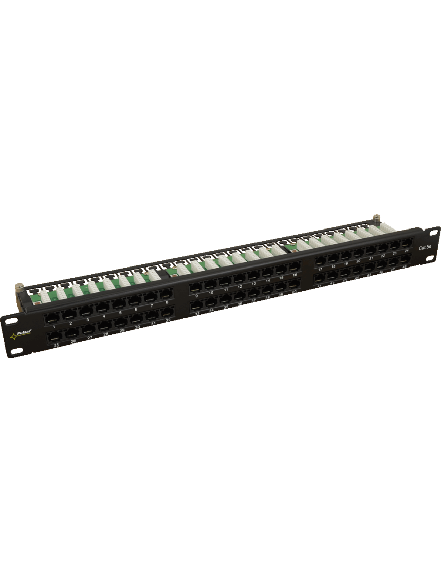 PULSAR RP-U48V5 - Patch Panel 48 portów / UTP / Cat5e