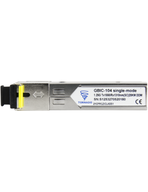 PULSAR GBIC-104 - Moduł SFP GBIC-104, single mode, 1,25G, Tx:1550/Rx:1310, SC, 20KM, DDM (TORNADO)