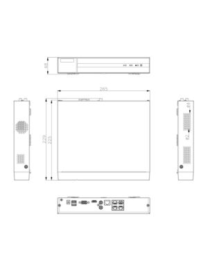 Rejestrator 4w1 Hilook by Hikvision 4 kanały DVR-4CH-4MP