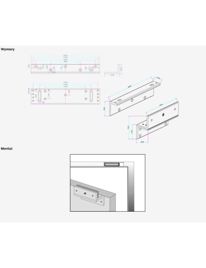 UCHWYT MONTAŻOWY SCOT BK-350ZL2 (DO ZWORY EL-350-2)
