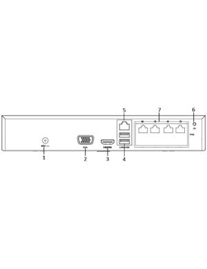 Rejestrator IP Hilook by Hikvision 4MP NVR-4CH-4MP/4P