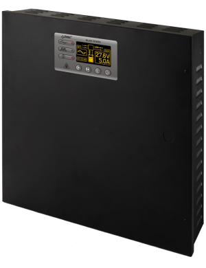 PULSAR PSBEN5024C/LCD - Zasilacz buforowy impulsowy z panelem LCD, PSBEN 27,6V/5A/2x17Ah/EN